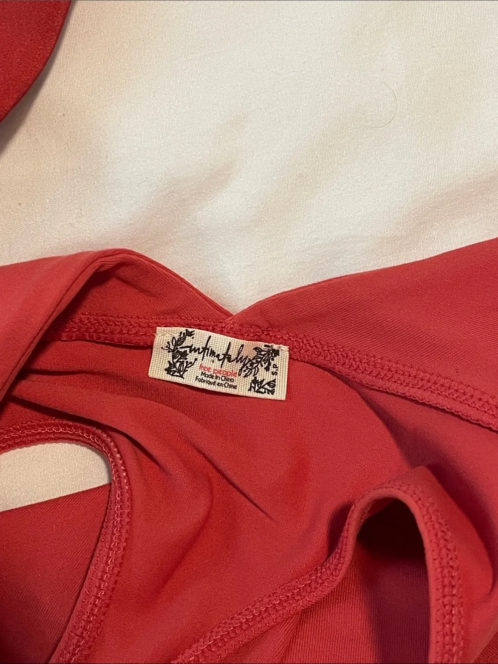 Free People Red One-Piece Halter Swimsuit - Picture 5 of 5